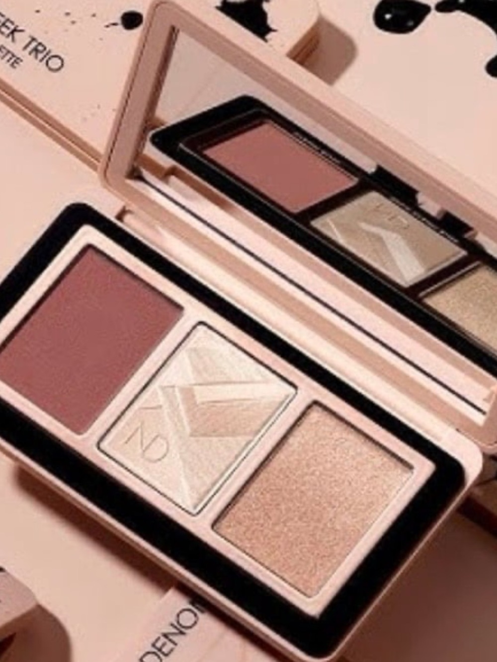 Natasha Denona Peachy Pink & Champagne Eye Trio